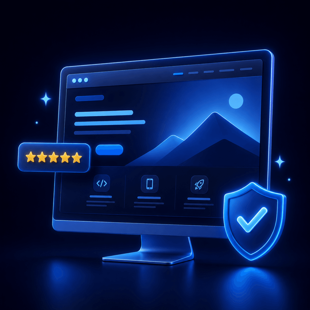 Professional website design icon for small businesses in India