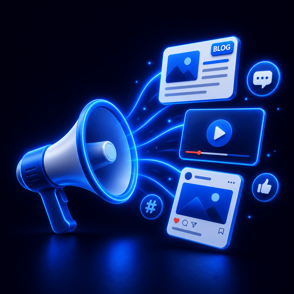 Content marketing strategy icon for small businesses in India